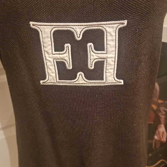 Escada Dark Brown Tank Top with White Logo - Picture 2 of 7